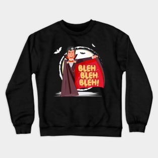 Vampire Scary and Spooky Happy Halloween Funny Graphic Crewneck Sweatshirt